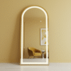 Full Length Modern LED Arched Floor Mirror